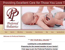 Tablet Screenshot of mypreferredpediatrics.com